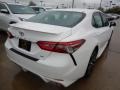 2018 Super White Toyota Camry SE  photo #2