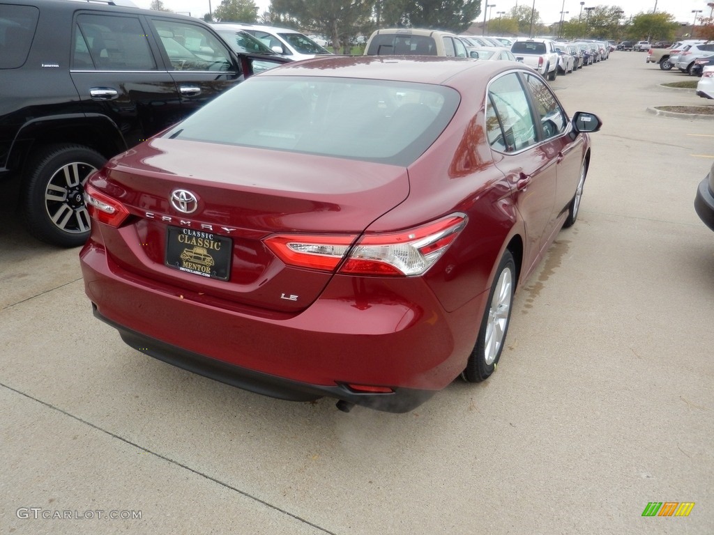 2018 Camry LE - Ruby Flare Pearl / Black photo #2