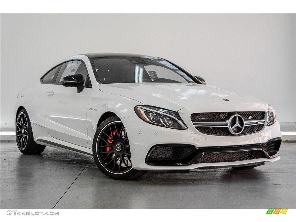 Polar White 2018 Mercedes-Benz C 63 S AMG Coupe Exterior Photo #123567187