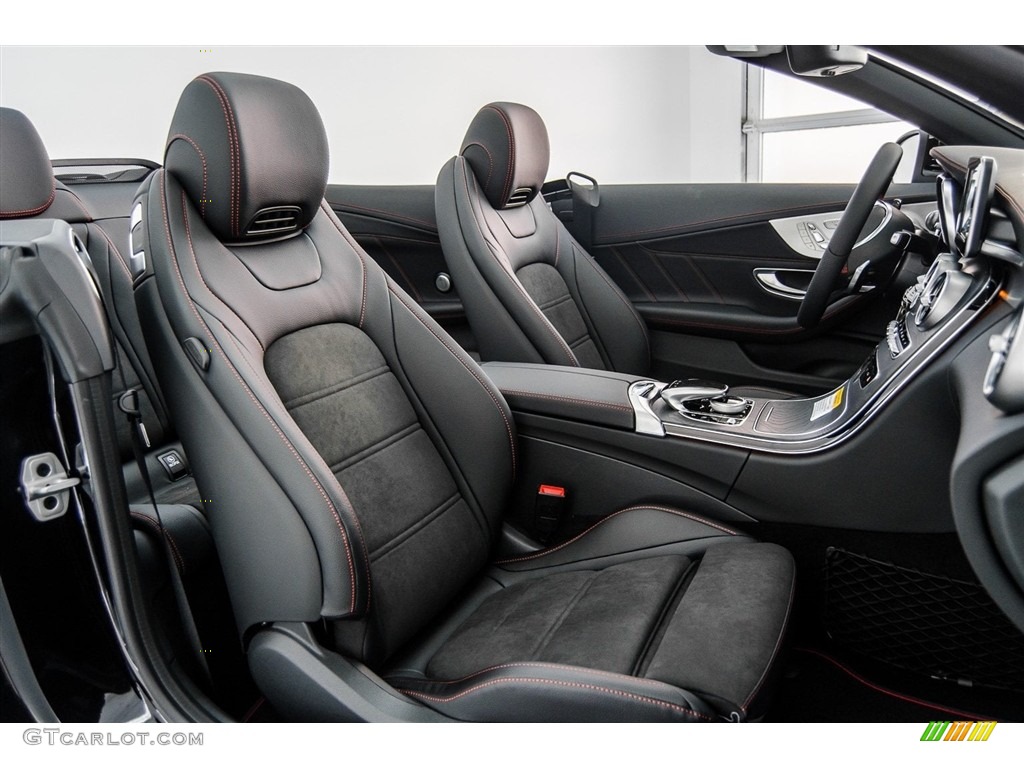 Black Interior 2018 Mercedes-Benz C 43 AMG 4Matic Cabriolet Photo #123567244