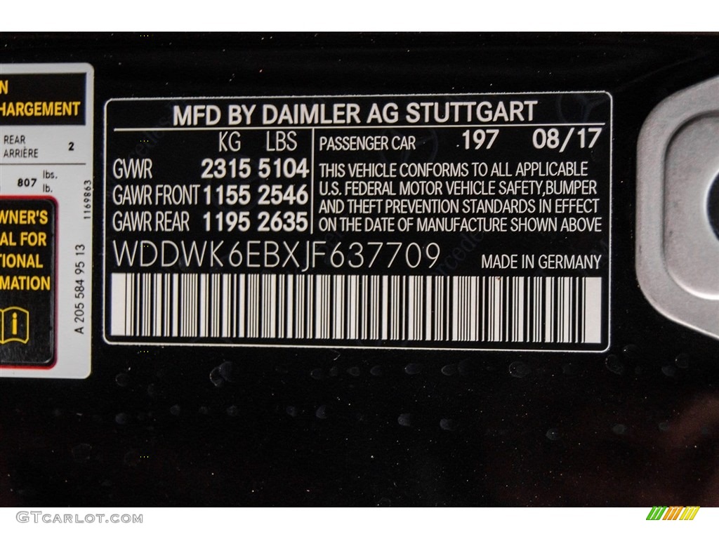 2018 C Color Code 197 for Obsidian Black Metallic Photo #123567463