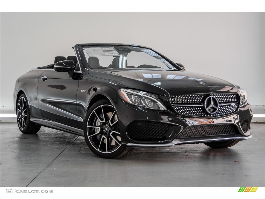 Obsidian Black Metallic 2018 Mercedes-Benz C 43 AMG 4Matic Cabriolet Exterior Photo #123567508