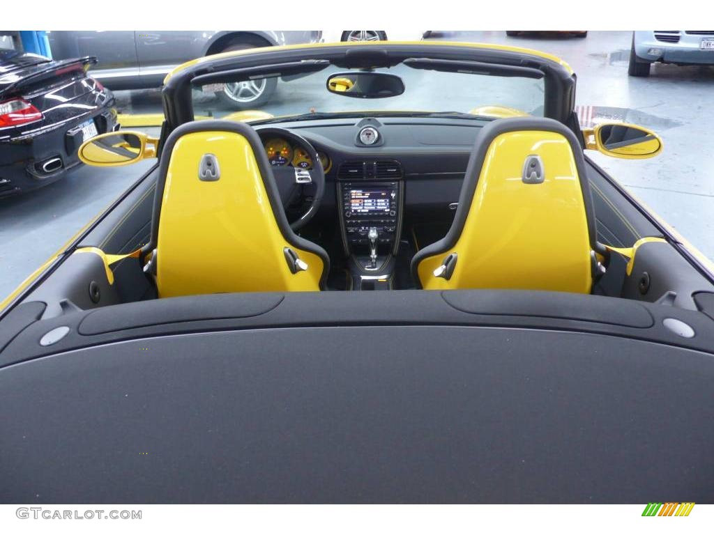 2009 911 Turbo Cabriolet - Speed Yellow / Black photo #11