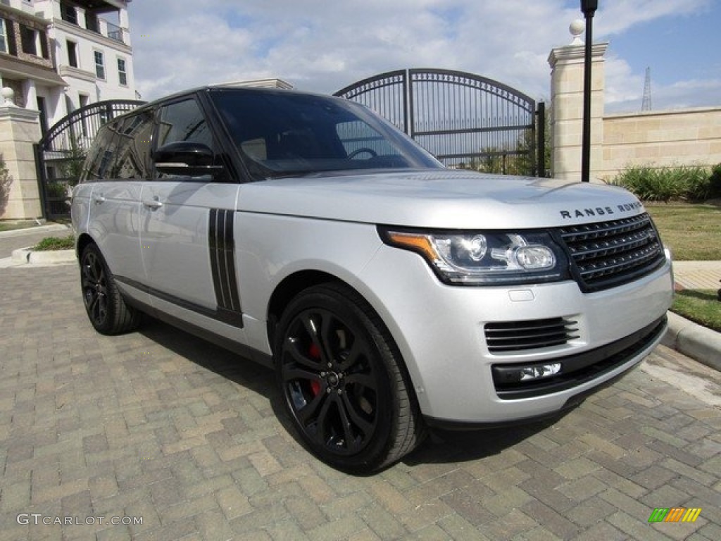 2017 Range Rover SVAutobiography Dynamic - Indus Silver Metallic / Ebony/Cirrus photo #2