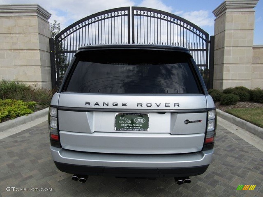 2017 Range Rover SVAutobiography Dynamic - Indus Silver Metallic / Ebony/Cirrus photo #8