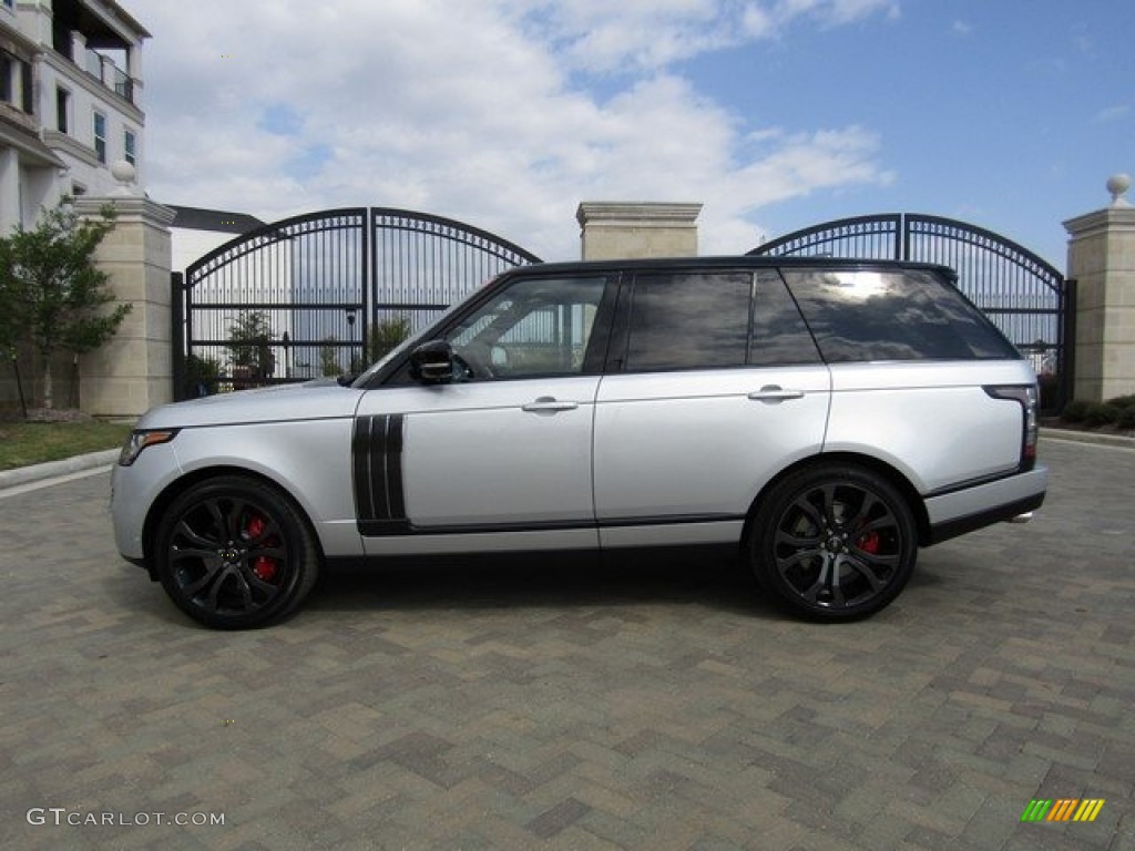 2017 Range Rover SVAutobiography Dynamic - Indus Silver Metallic / Ebony/Cirrus photo #11