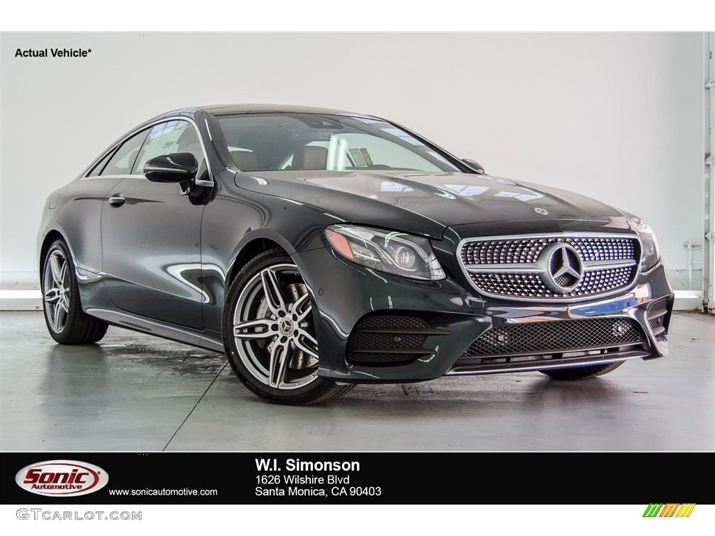 2018 E 400 Coupe - Emerald Green Metallic / Saddle Brown/Black photo #1