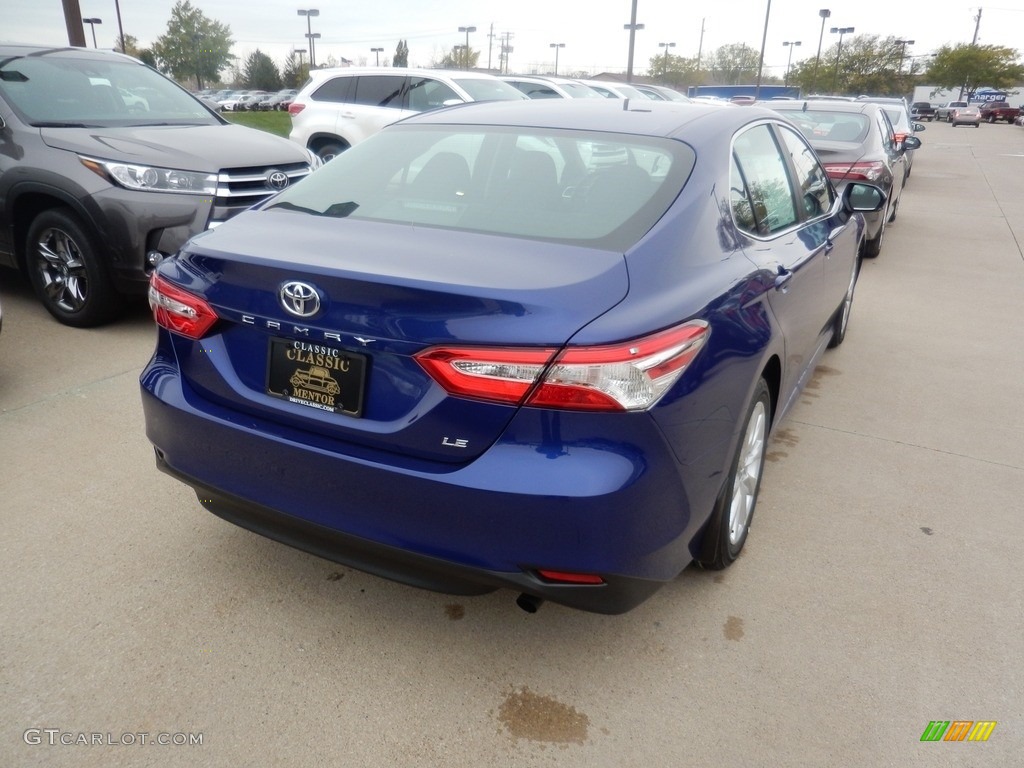 2018 Camry LE - Blue Crush Metallic / Black photo #2