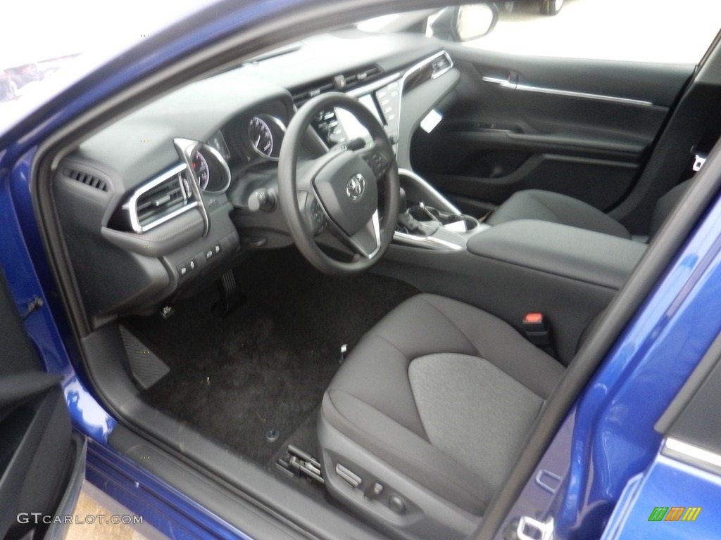 2018 Camry LE - Blue Crush Metallic / Black photo #3