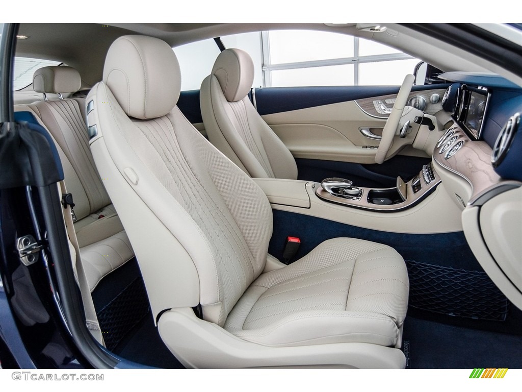 2018 E 400 Coupe - Lunar Blue Metallic / Macchiato Beige/Yacht Blue photo #2