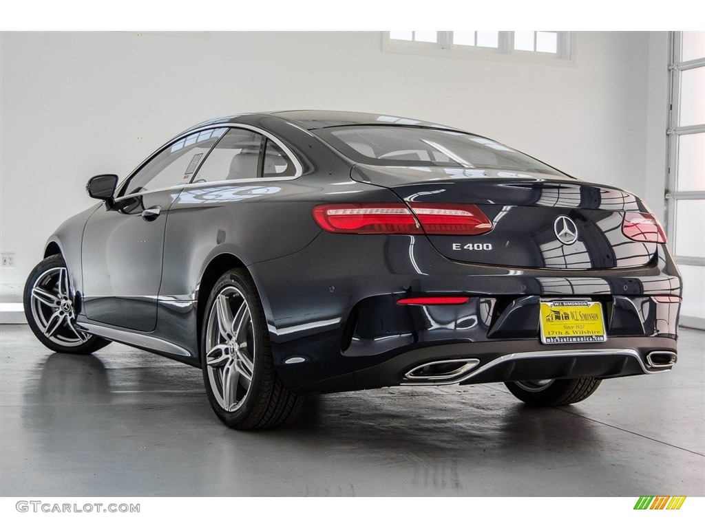 2018 E 400 Coupe - Lunar Blue Metallic / Macchiato Beige/Yacht Blue photo #3