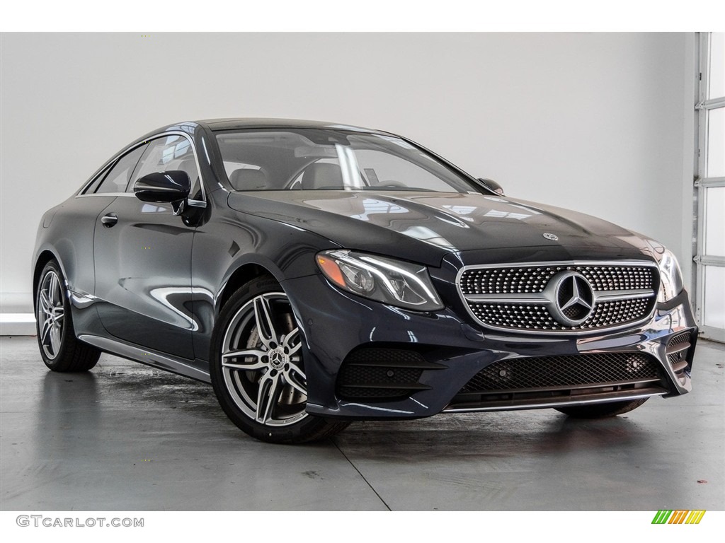 2018 E 400 Coupe - Lunar Blue Metallic / Macchiato Beige/Yacht Blue photo #12