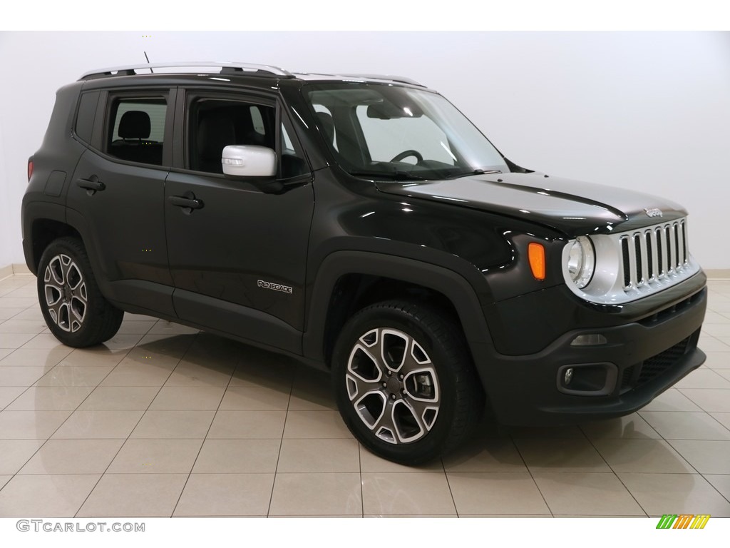 2016 Renegade Limited 4x4 - Black / Black photo #1