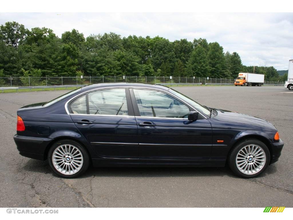 2001 3 Series 330i Sedan - Orient Blue Metallic / Sand photo #4