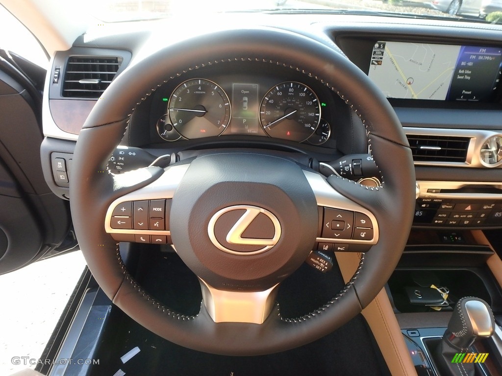 2018 Lexus GS 350 AWD Flaxen Steering Wheel Photo #123574159