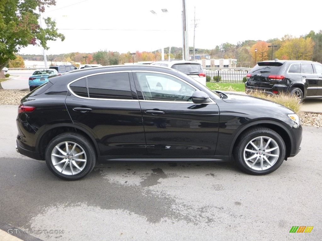 Vulcano (Volcano) Black Metallic 2018 Alfa Romeo Stelvio Ti AWD Exterior Photo #123575194