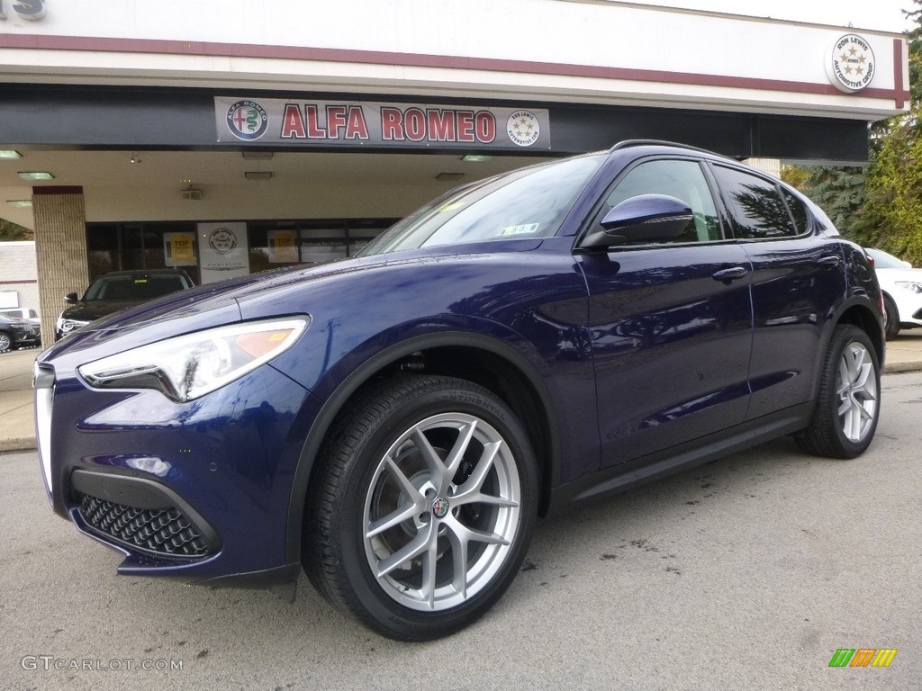 Montecarlo Blue Metallic 2018 Alfa Romeo Stelvio Sport AWD Exterior Photo #123575755
