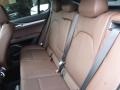 2018 Alfa Romeo Stelvio Black/Chocolate Interior Rear Seat Photo