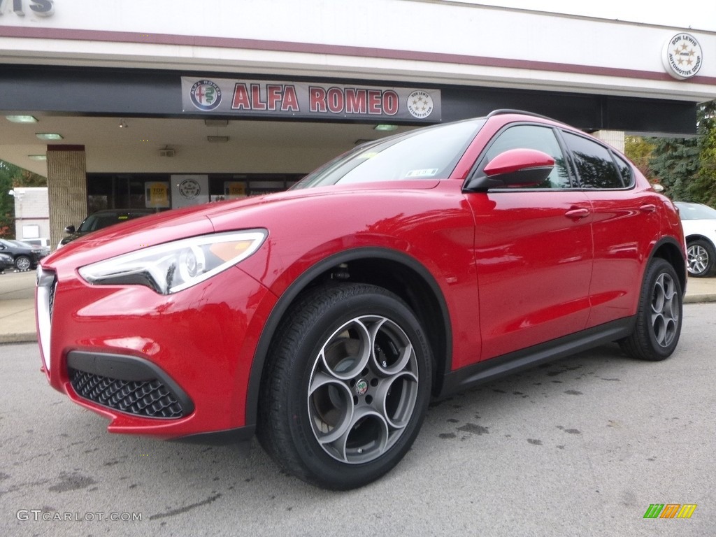 Rosso Alfa (Red) 2018 Alfa Romeo Stelvio Sport AWD Exterior Photo #123576481