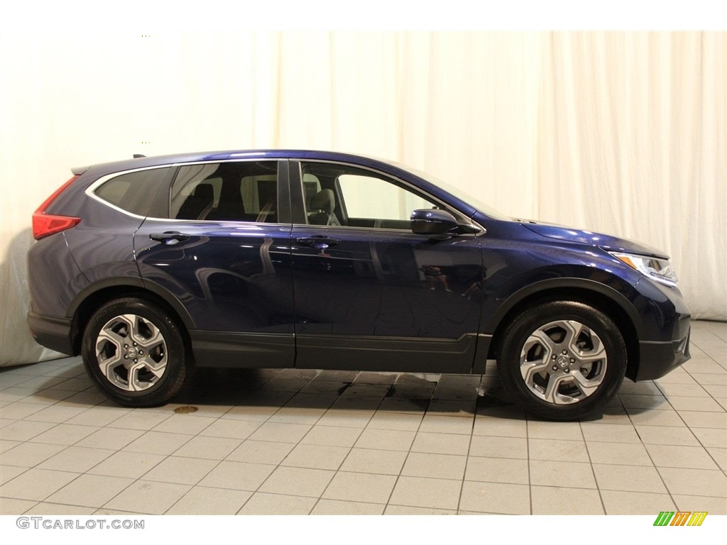 2017 CR-V EX - Obsidian Blue Pearl / Gray photo #2