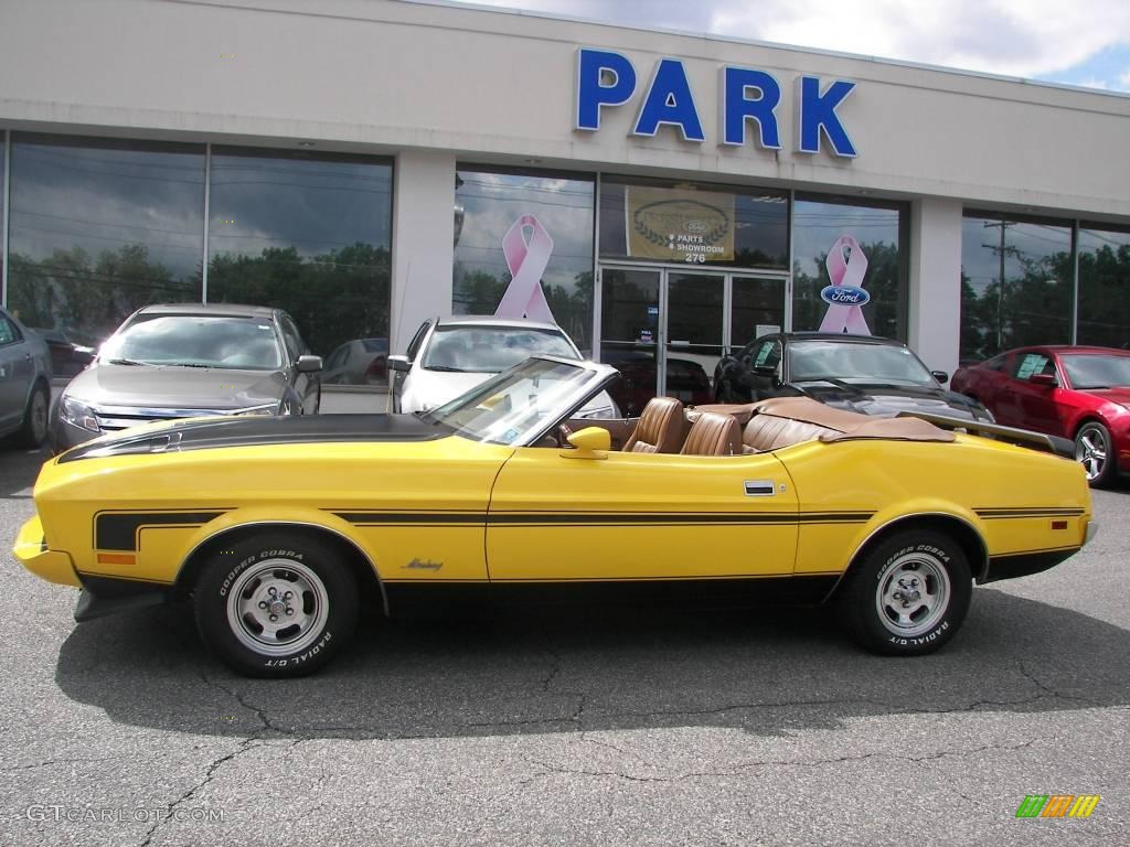 1973 Mustang Convertible - Medium Bright Yellow / Medium Ginger photo #2