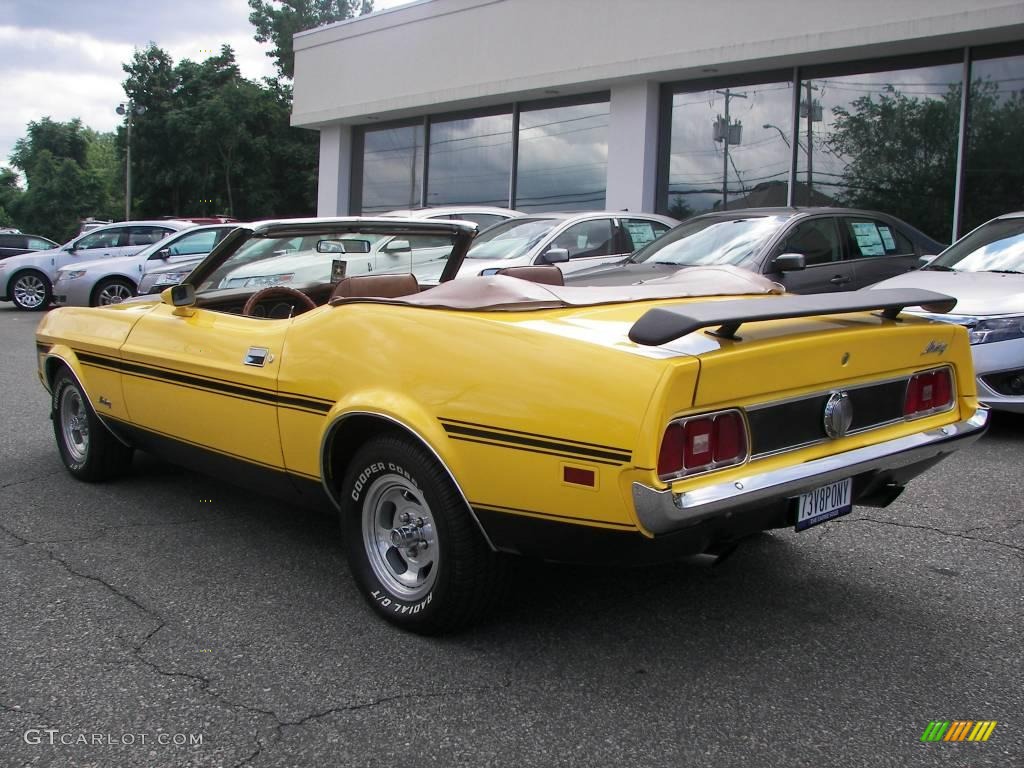 1973 Mustang Convertible - Medium Bright Yellow / Medium Ginger photo #3