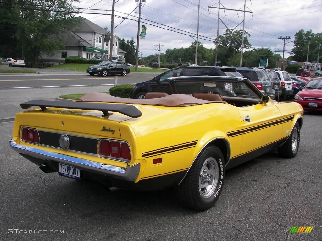 1973 Mustang Convertible - Medium Bright Yellow / Medium Ginger photo #4