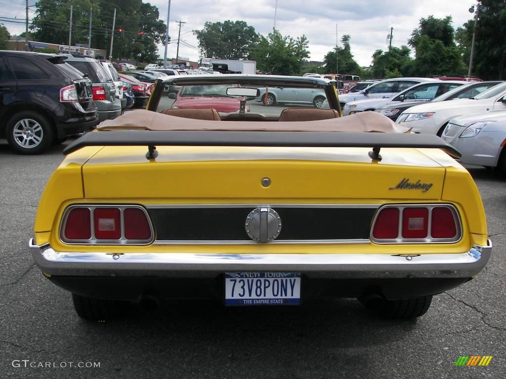 1973 Mustang Convertible - Medium Bright Yellow / Medium Ginger photo #5