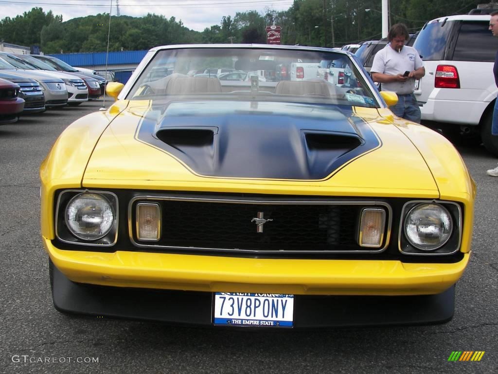 1973 Mustang Convertible - Medium Bright Yellow / Medium Ginger photo #7