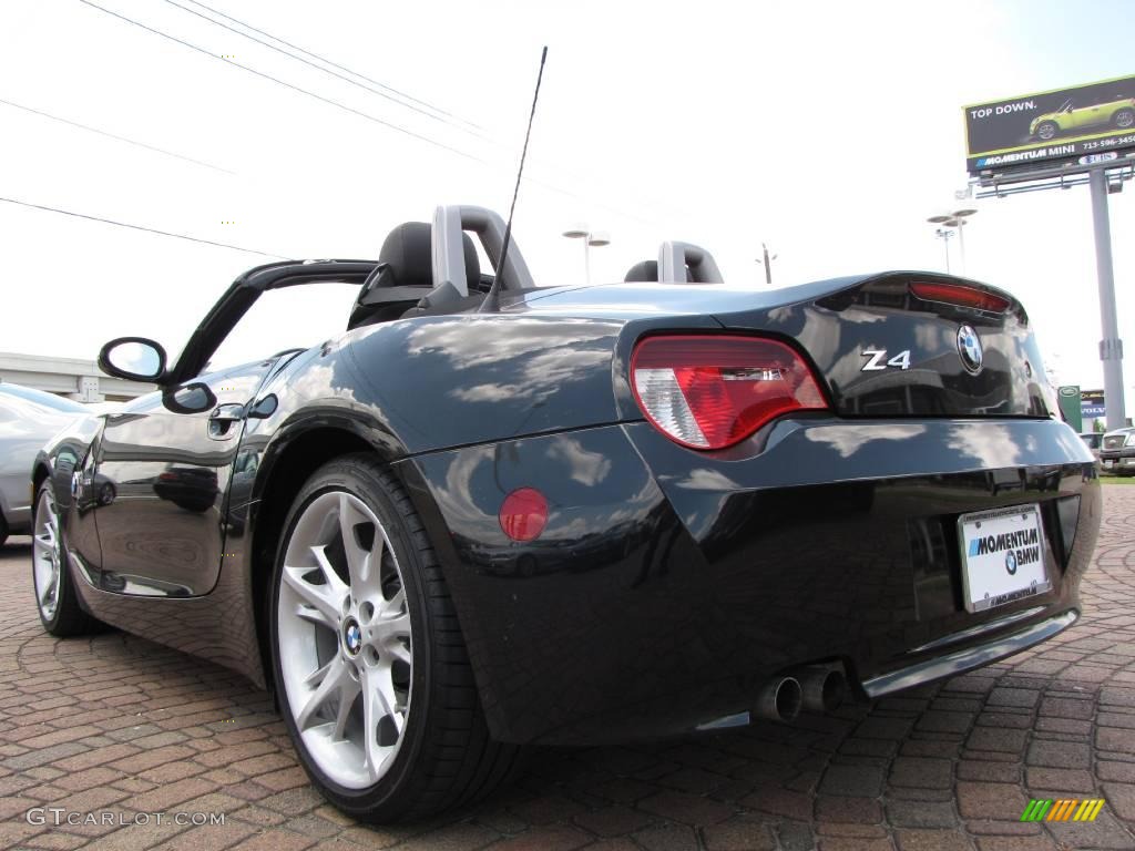 2008 Z4 3.0i Roadster - Black Sapphire Metallic / Black photo #3