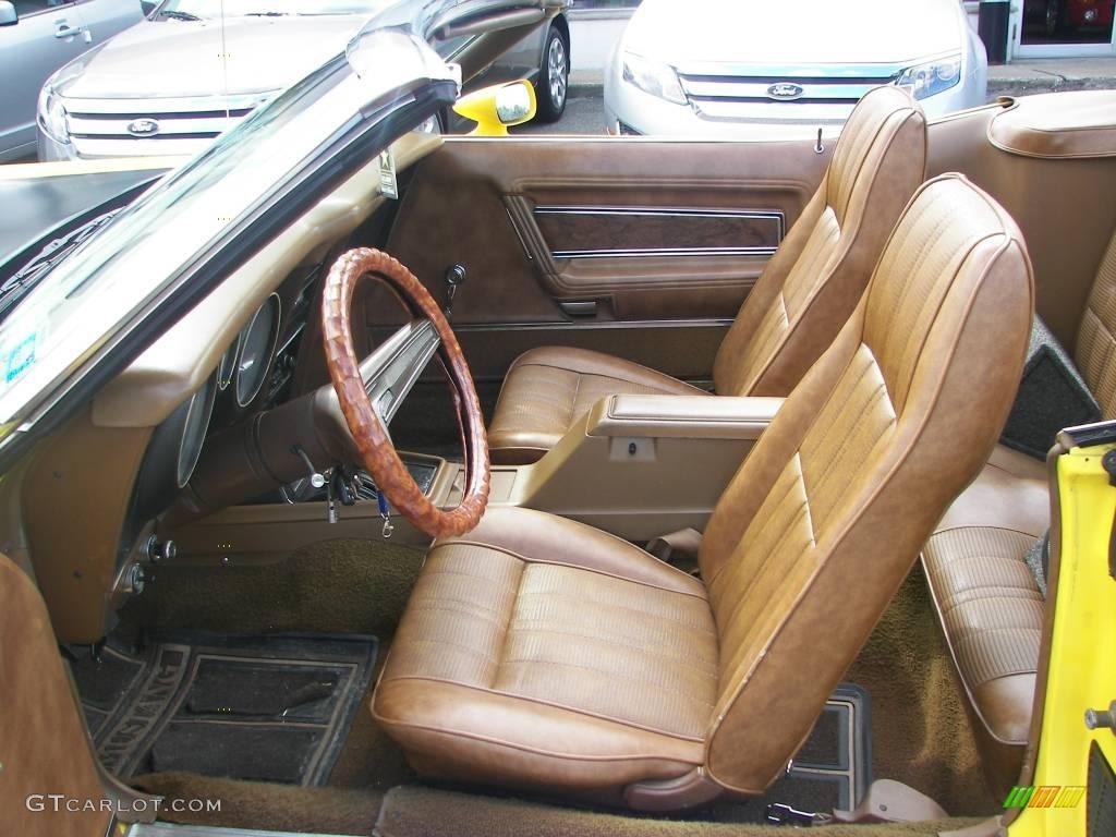 1973 Mustang Convertible - Medium Bright Yellow / Medium Ginger photo #12