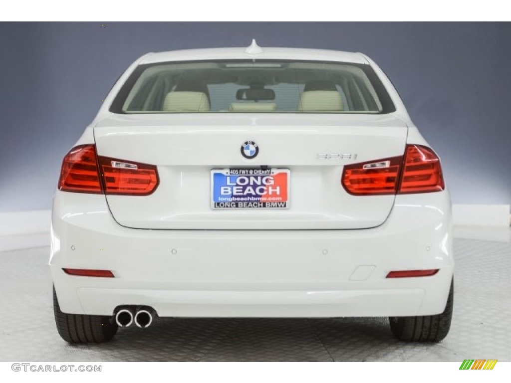 2014 3 Series 328i Sedan - Mineral White Metallic / Venetian Beige photo #3