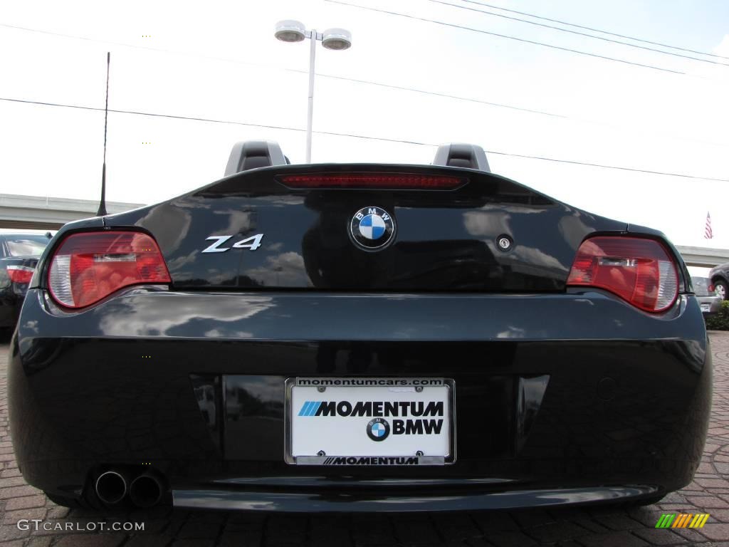 2008 Z4 3.0i Roadster - Black Sapphire Metallic / Black photo #4