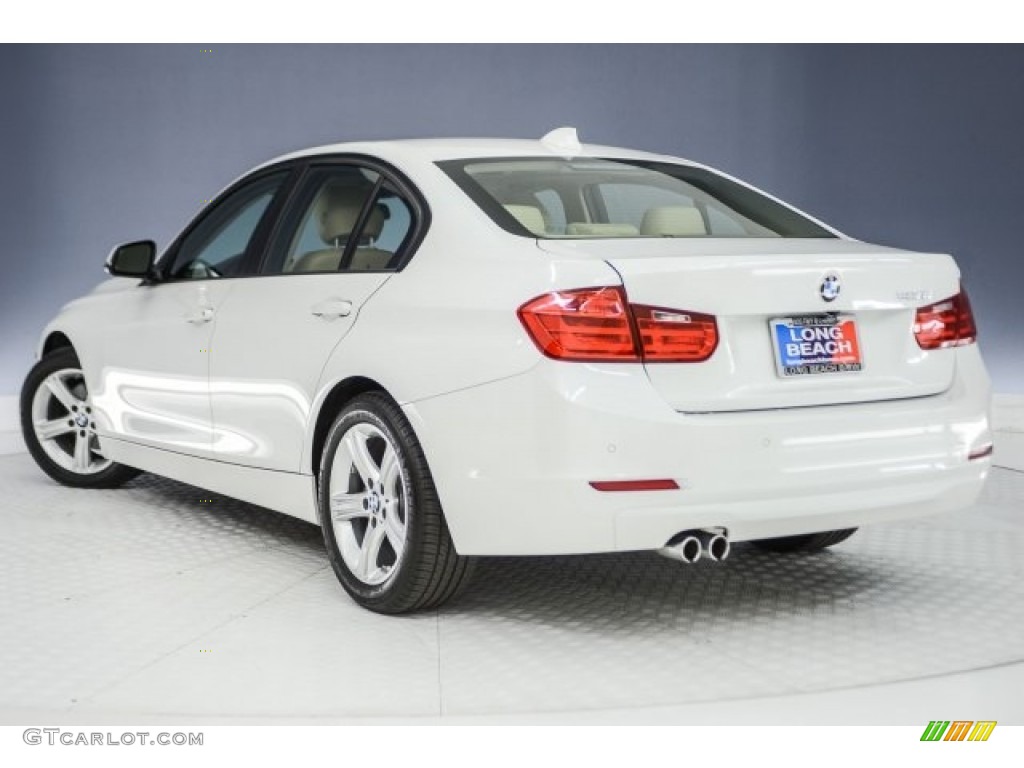 2014 3 Series 328i Sedan - Mineral White Metallic / Venetian Beige photo #10