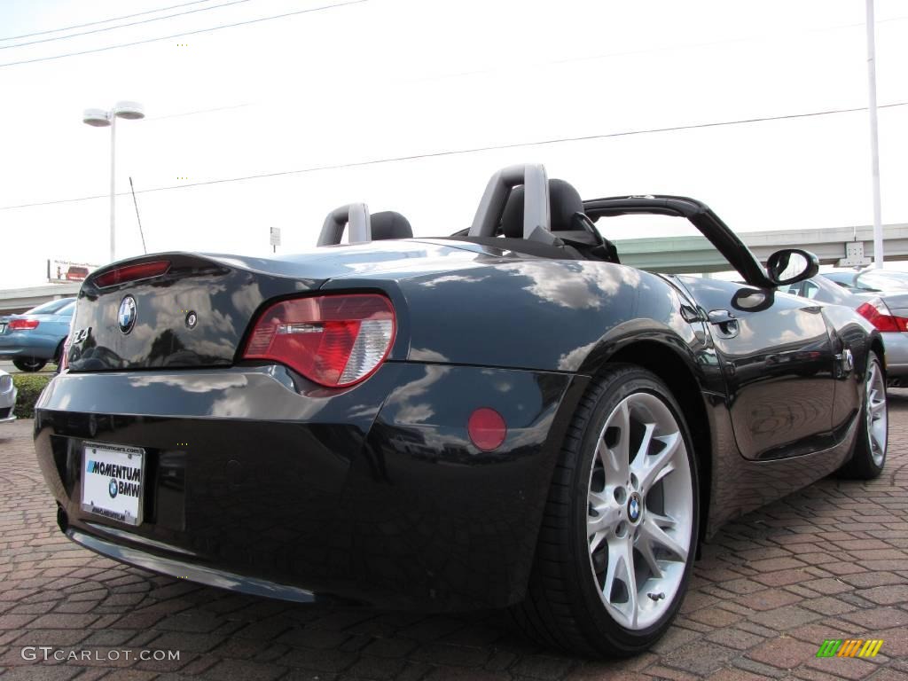 2008 Z4 3.0i Roadster - Black Sapphire Metallic / Black photo #5