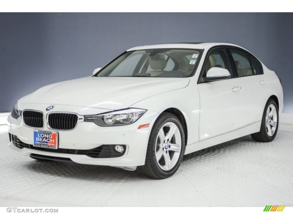 2014 3 Series 328i Sedan - Mineral White Metallic / Venetian Beige photo #31