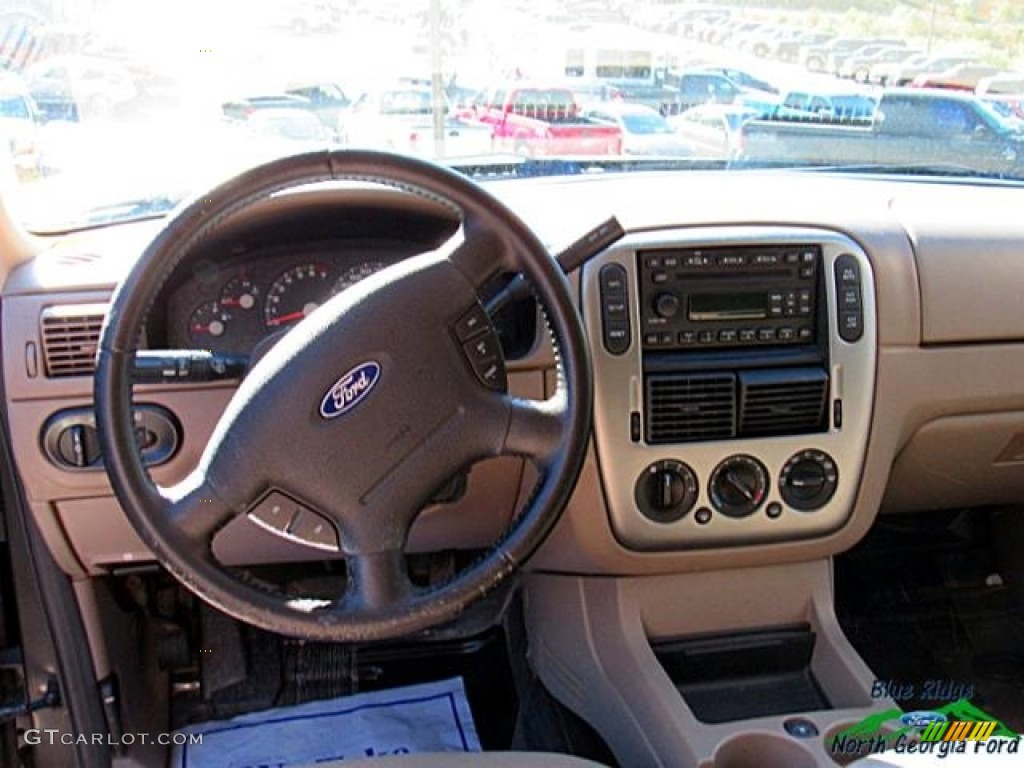 2005 Explorer XLT 4x4 - Dark Stone Metallic / Medium Parchment photo #8