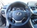 Glazed Caramel 2018 Lexus NX 300 AWD Steering Wheel
