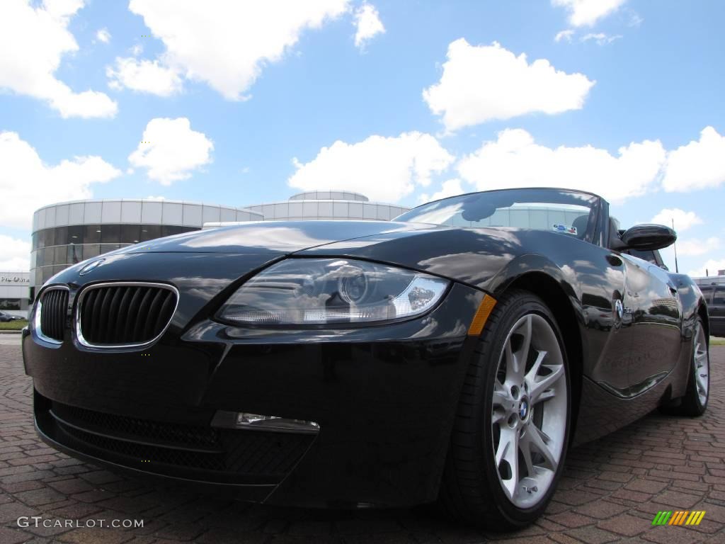 2008 Z4 3.0i Roadster - Black Sapphire Metallic / Black photo #9