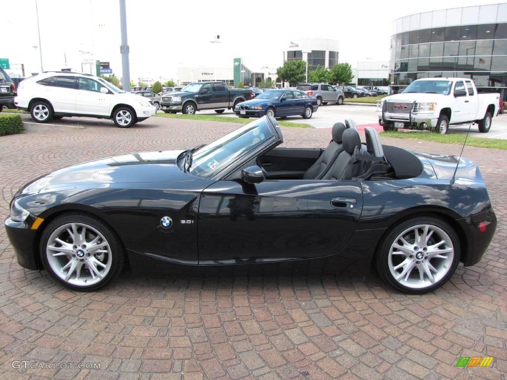2008 Z4 3.0i Roadster - Black Sapphire Metallic / Black photo #10