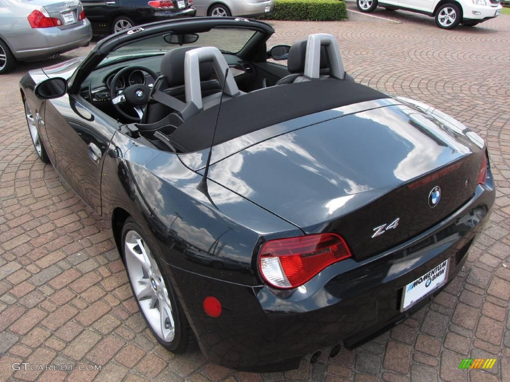 2008 Z4 3.0i Roadster - Black Sapphire Metallic / Black photo #11