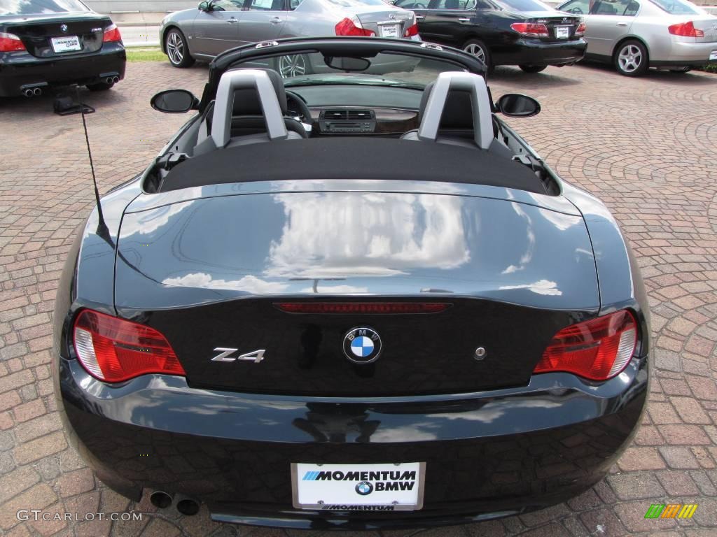 2008 Z4 3.0i Roadster - Black Sapphire Metallic / Black photo #12