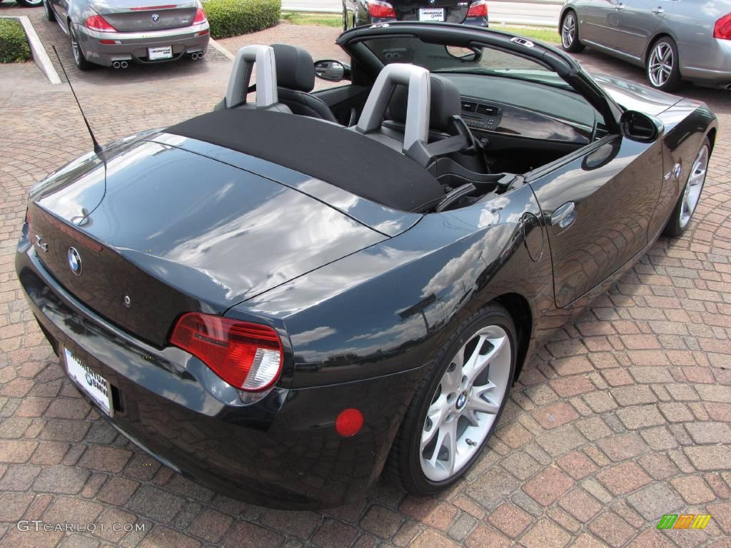 2008 Z4 3.0i Roadster - Black Sapphire Metallic / Black photo #13