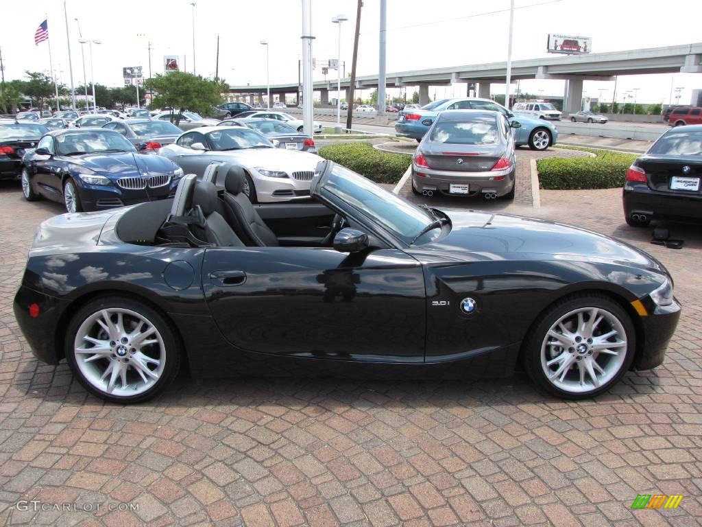 2008 Z4 3.0i Roadster - Black Sapphire Metallic / Black photo #14