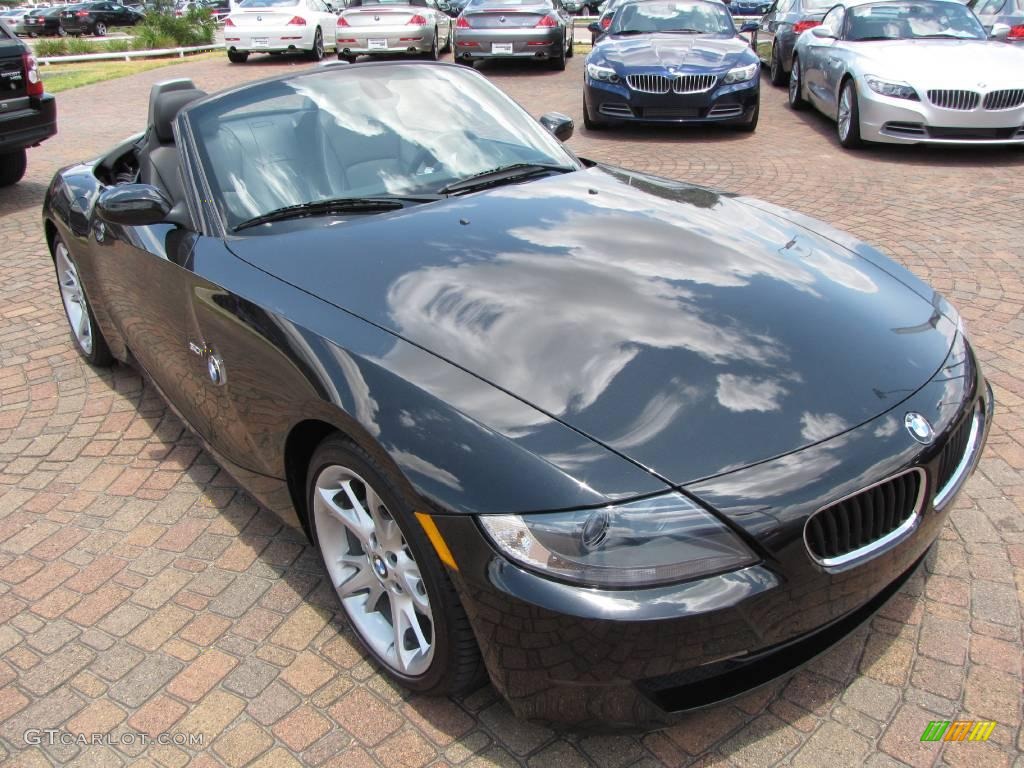 2008 Z4 3.0i Roadster - Black Sapphire Metallic / Black photo #15