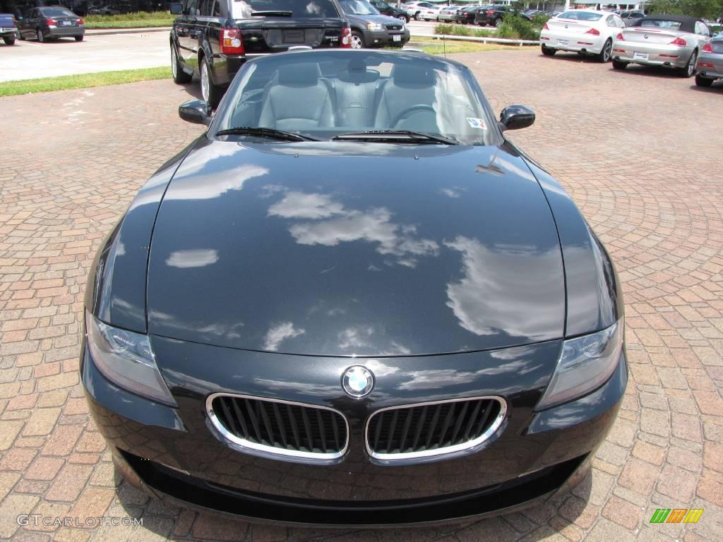 2008 Z4 3.0i Roadster - Black Sapphire Metallic / Black photo #16