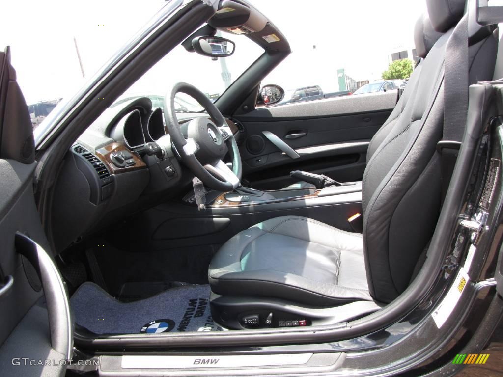 2008 Z4 3.0i Roadster - Black Sapphire Metallic / Black photo #17