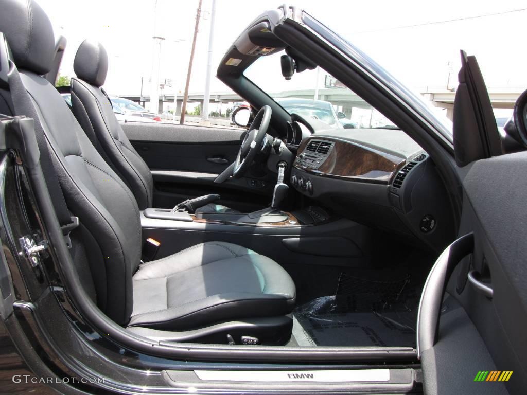 2008 Z4 3.0i Roadster - Black Sapphire Metallic / Black photo #18
