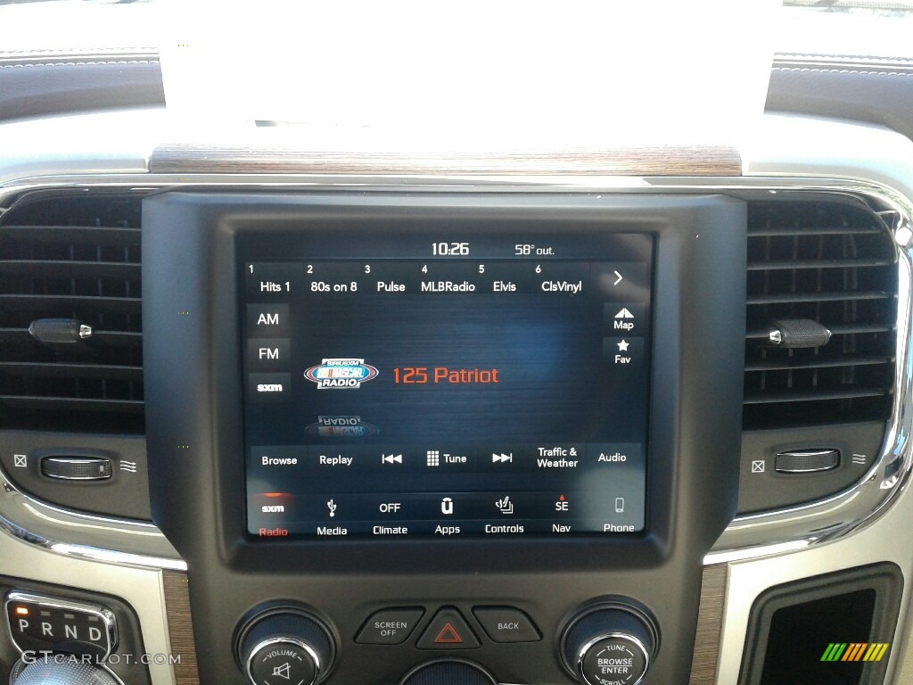 2018 1500 Laramie Crew Cab - Brilliant Black Crystal Pearl / Canyon Brown/Light Frost Beige photo #15