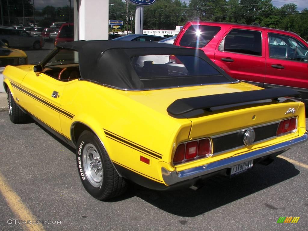 1973 Mustang Convertible - Medium Bright Yellow / Medium Ginger photo #28